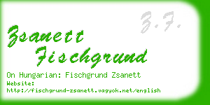 zsanett fischgrund business card